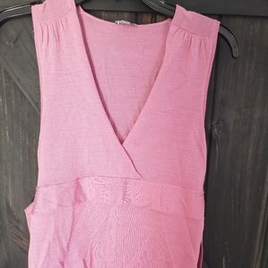 Pink vintage Ann Taylor sleeveless top, small